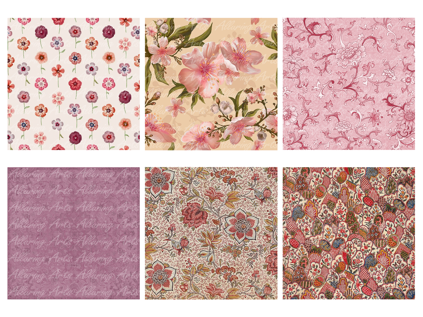 Handmade Vintage Pink 8x8 Inch Paper Scrapbooking Junk Journal Pad 200gsm