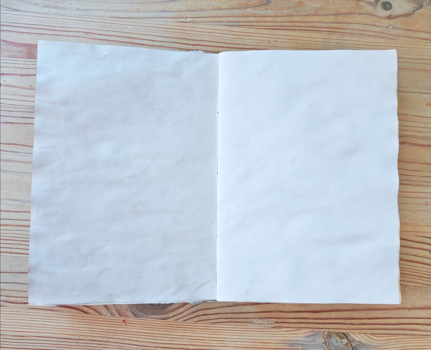 A5 Handmade Journal - Green Fabric/Floral