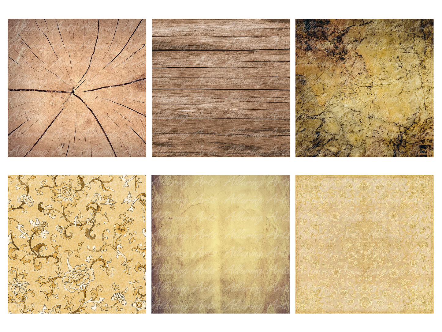 Handmade Vintage Amber 8x8 Inch Paper Scrapbooking Junk Journal Pad 200gsm