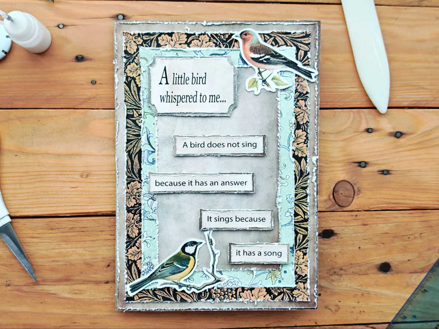 Vintage Birds Folio Scrapbooking Paper Pad