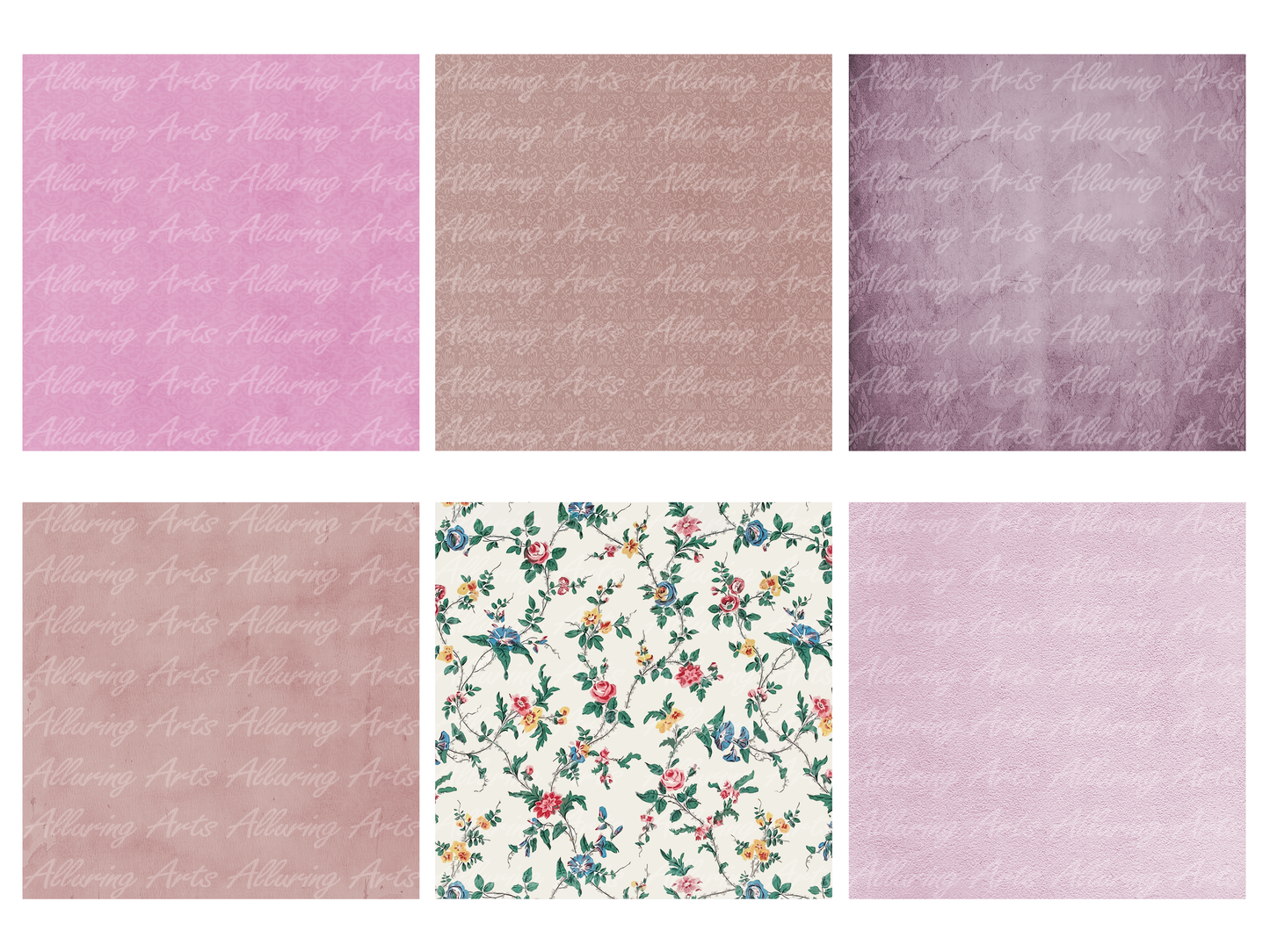 Handmade Vintage Pink 8x8 Inch Paper Scrapbooking Junk Journal Pad 200gsm