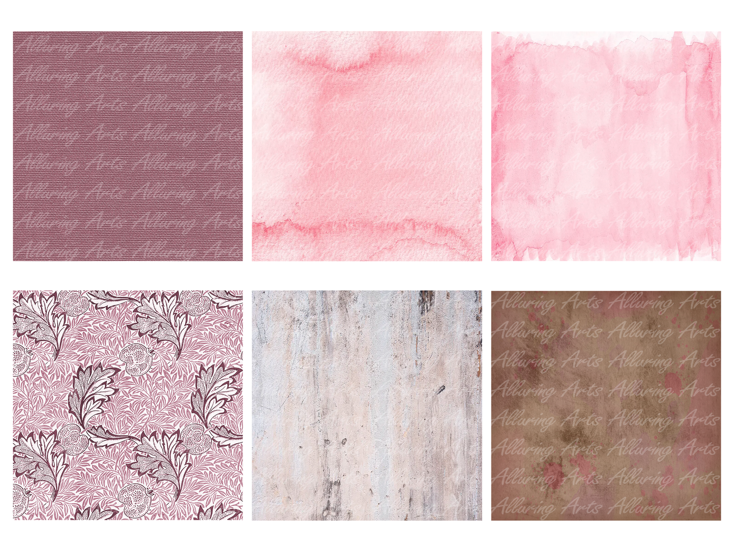 Handmade Vintage Pink 8x8 Inch Paper Scrapbooking Junk Journal Pad 200gsm