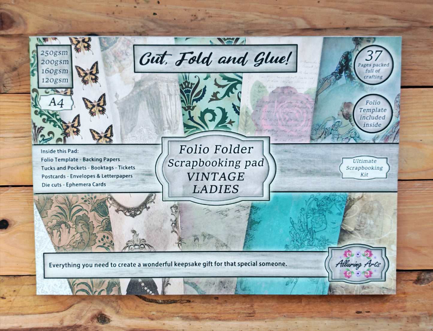 Vintage Ladies Folio Scrapbooking Paper Pad