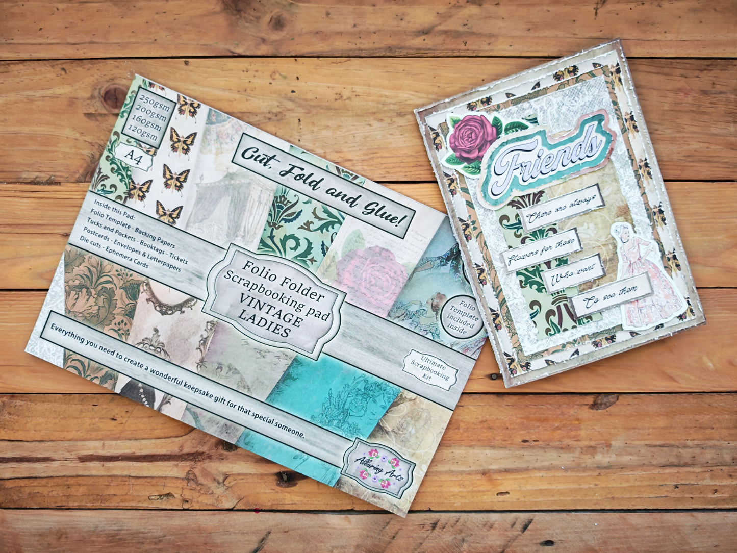 Vintage Ladies Folio Scrapbooking Paper Pad