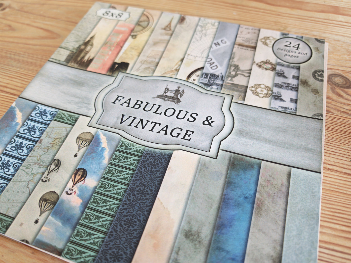 Handmade Fabulous & Vintage 8x8 Inch Paper Scrapbooking Junk Journal Pad 200gsm Masculine Men