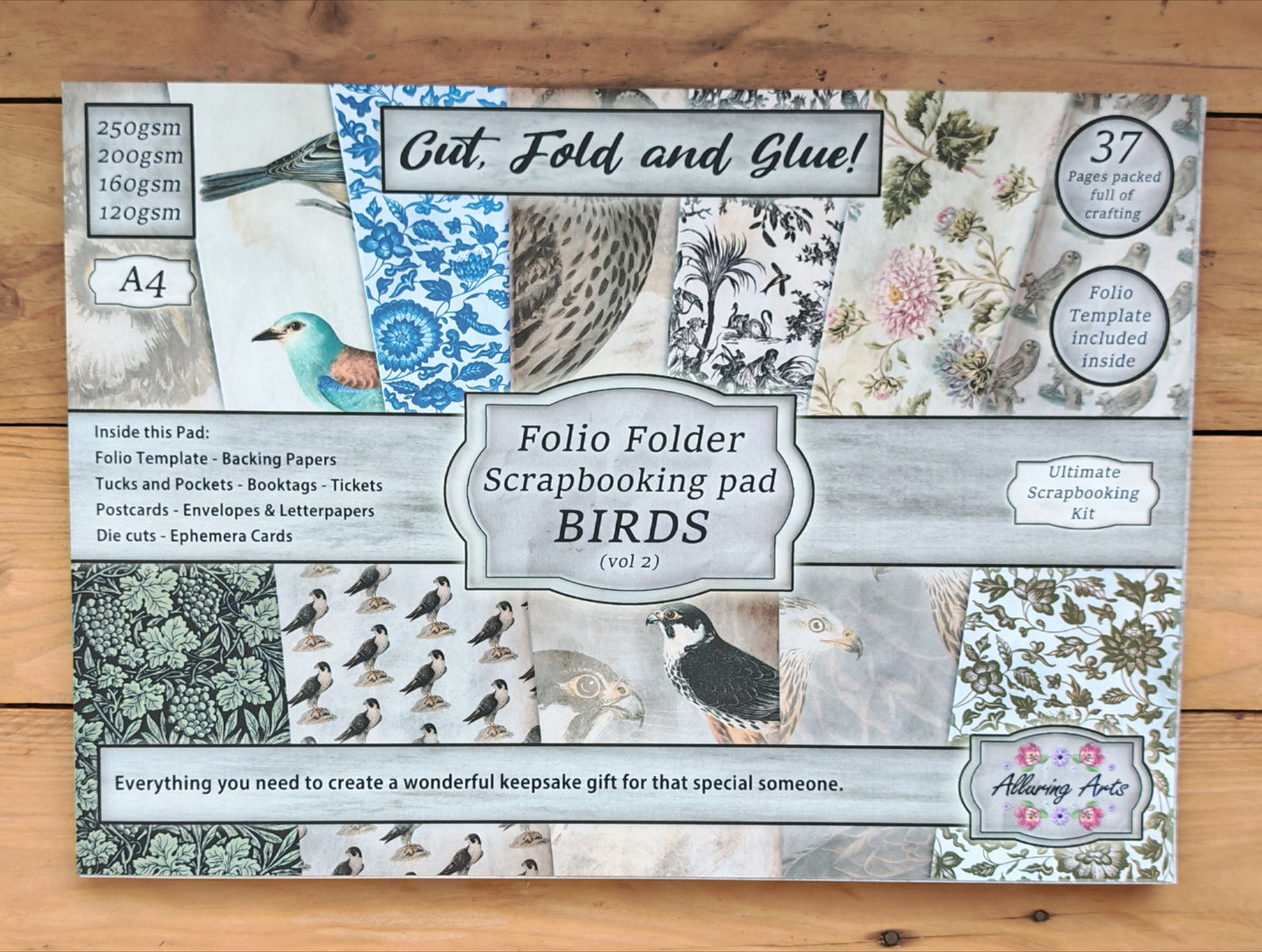 Vintage Birds (Vol 2) Folio Scrapbooking Paper Pad