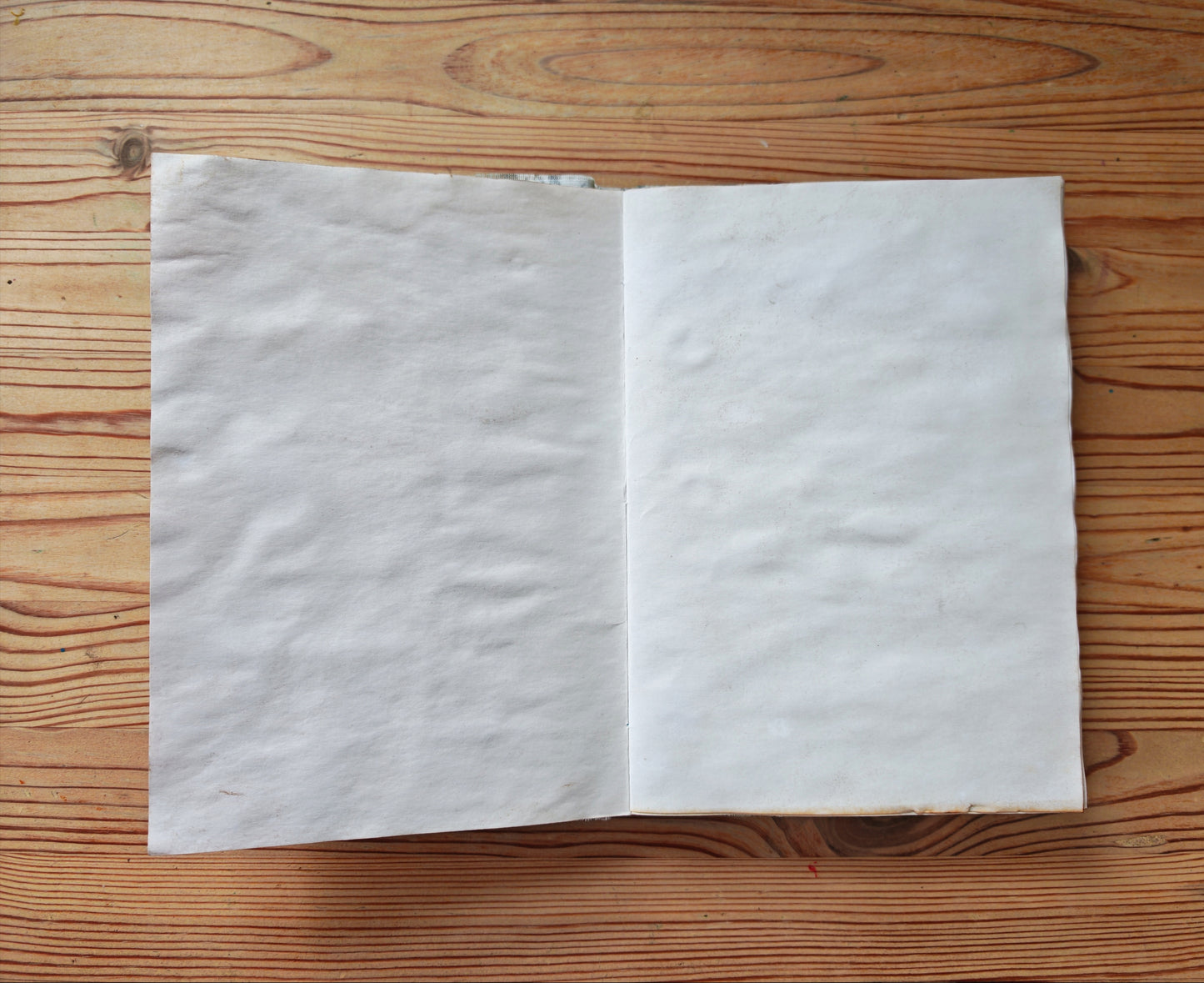 A5 Handmade Journal - Green Fabric/Vintage Butterfly