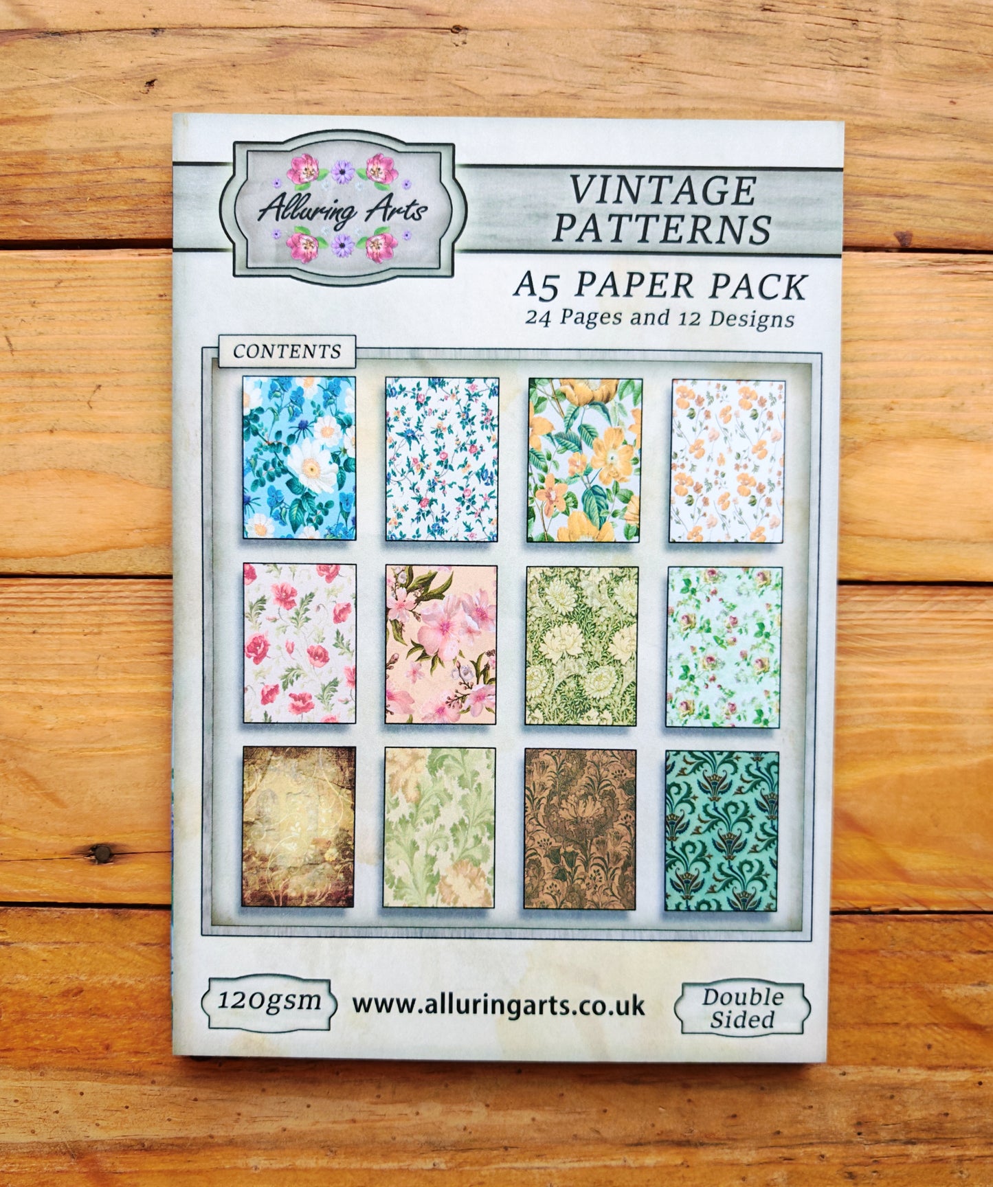 Vintage Patterns - A5 Paper Pad
