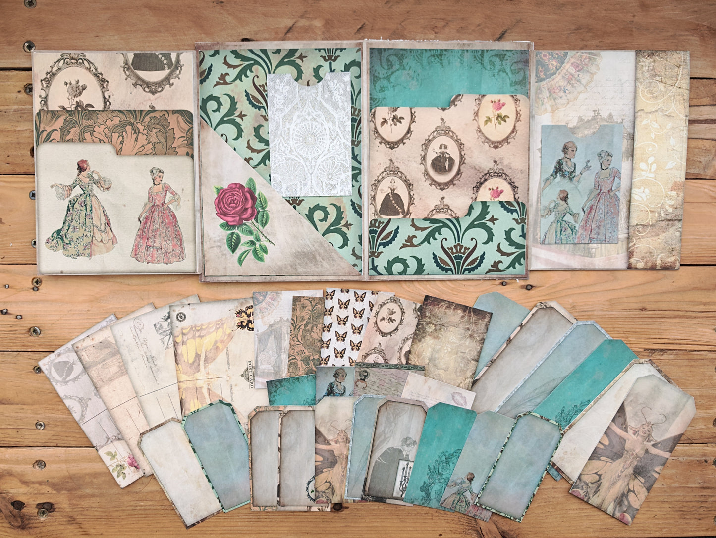 Vintage Ladies Folio Scrapbooking Paper Pad