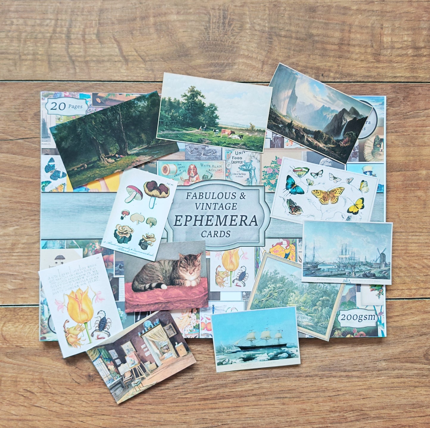 Fabulous and Vintage Ephemera Cards Paper Pack Pad