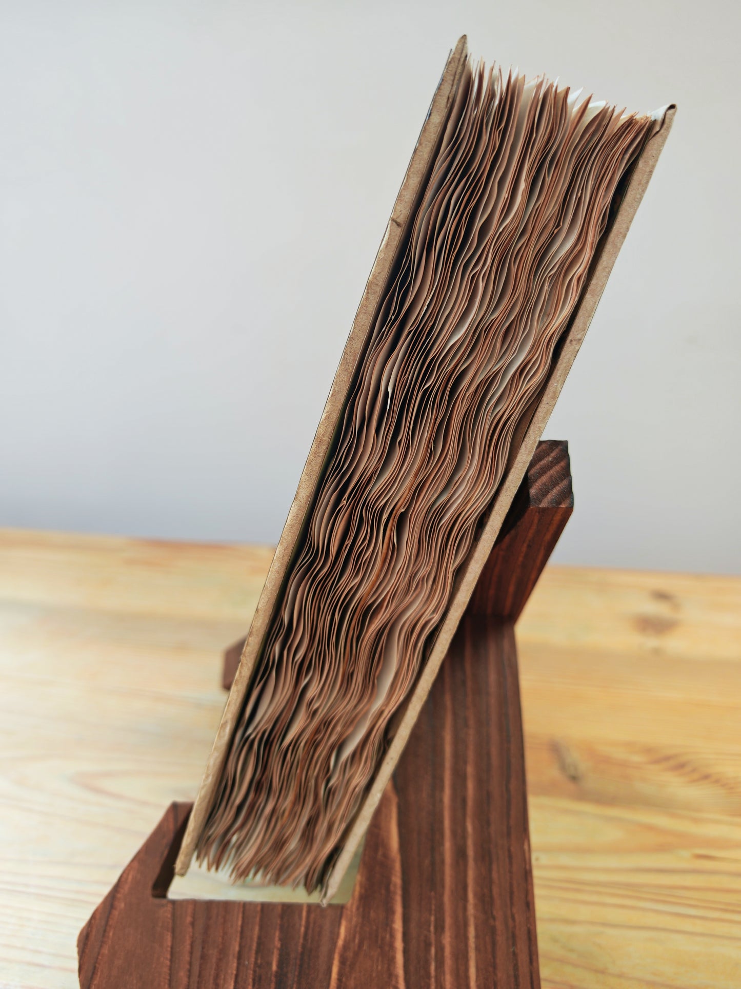 A5 Handmade Journal - Green Fabric/Vintage Butterfly