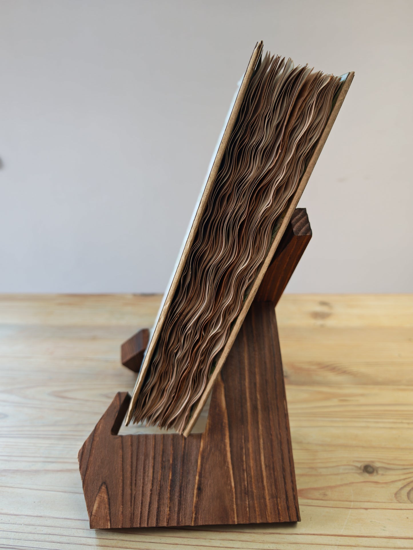 A5 Handmade Journal - Green Fabric/Floral