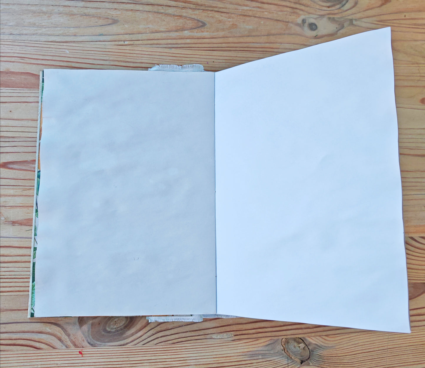 A5 Handmade Journal - Multi Fabric/Yellow Floral