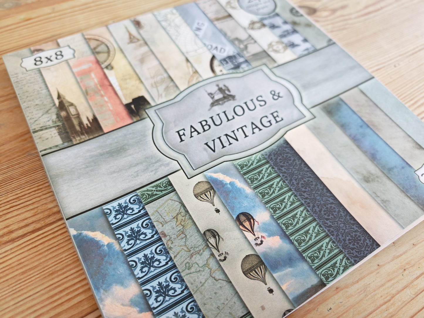 Handmade Fabulous & Vintage 8x8 Inch Paper Scrapbooking Junk Journal Pad 200gsm Masculine Men