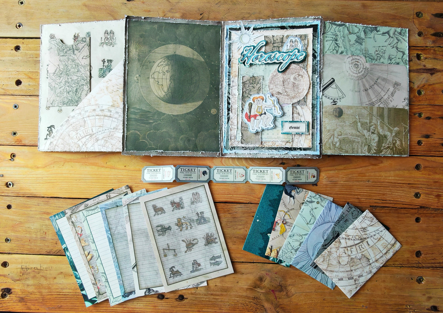 Zodiac Folio Scrapbooking Paper Pad