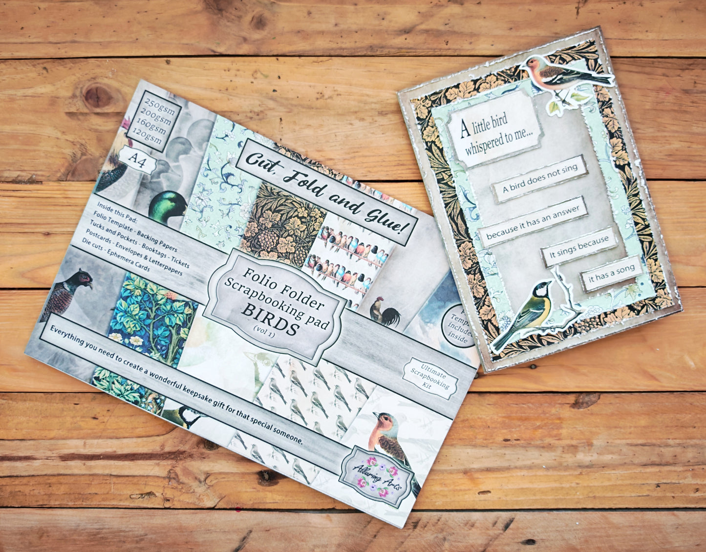 Vintage Birds Folio Scrapbooking Paper Pad